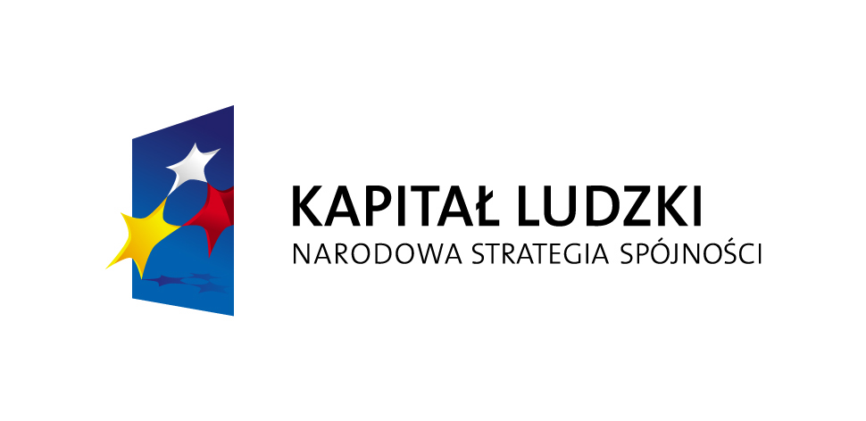 Logo Kapitał Ludzki Narodowa Strategia Spójności
