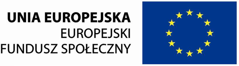 Logo Unia Europejska Europejski Fundusz Społeczny